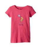 Life Is Good Kids Beach Day Crusher Tee (little Kids/big Kids) (fiesta Pink) Girl's T Shirt