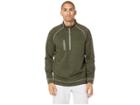 Puma Golf Pwrwarm Heather 1/4 Zip (forest Night Heather/quarry) Men's Long Sleeve Pullover