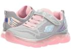 Skechers Kids Skech Air Radiant 81805l (little Kid/big Kid) (gray/pink) Girl's Shoes