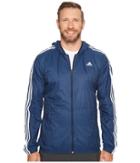 Adidas Big Tall Essentials Wind Jacket (collegiate Navy/white) Men's Coat