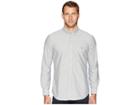 Polo Ralph Lauren Oxford Button Down Sport Shirt (slate/white) Men's Clothing