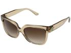 Michael Kors Ena 0mk2054 55mm (brown Transparent/smoke Gradient) Fashion Sunglasses