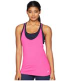 Adidas Advantage Strappy Tank Top (shock Pink) Women's Sleeveless