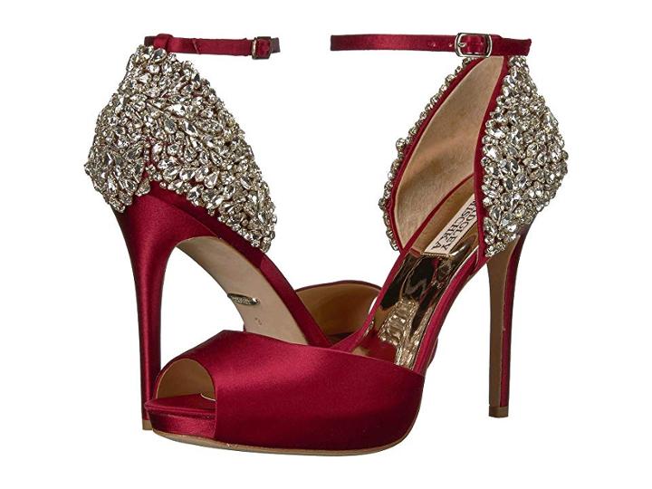 Badgley Mischka Vanity (cabernet Satin) High Heels