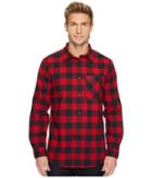 Jack Wolfskin Red River Shirt (indian Red Checks) Men's Clothing