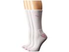Old West Boots 3-pack Crew Socks (white/pink Toe) Women's Crew Cut Socks Shoes
