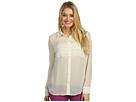 Kensie - Sheer Button Down Top (birch