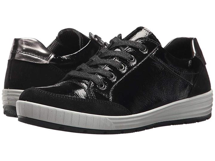 Ara Nicole (black Vernice/suede) Women's  Shoes