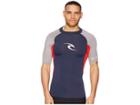 Rip Curl Wave Uv Tee Short Sleeve (red) Men's Swimwear
