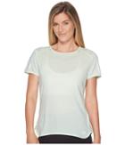 Adidas Response Short Sleeve Tee (aero Green) Women's T Shirt