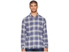Quiksilver Waterman Cente Marche Long Sleeve Flannel Shirt (drizzle) Men's Clothing