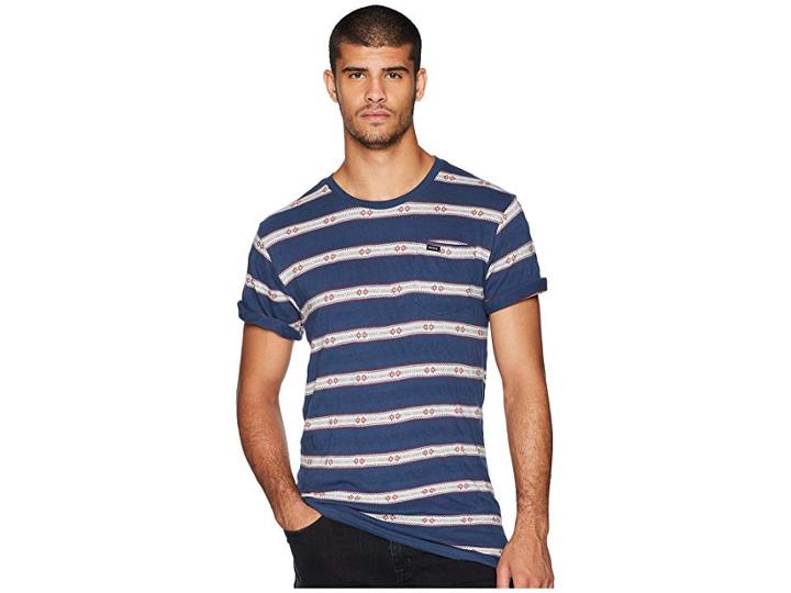 Rvca Outer Sunset Knit (seattle Blue) Men's Clothing