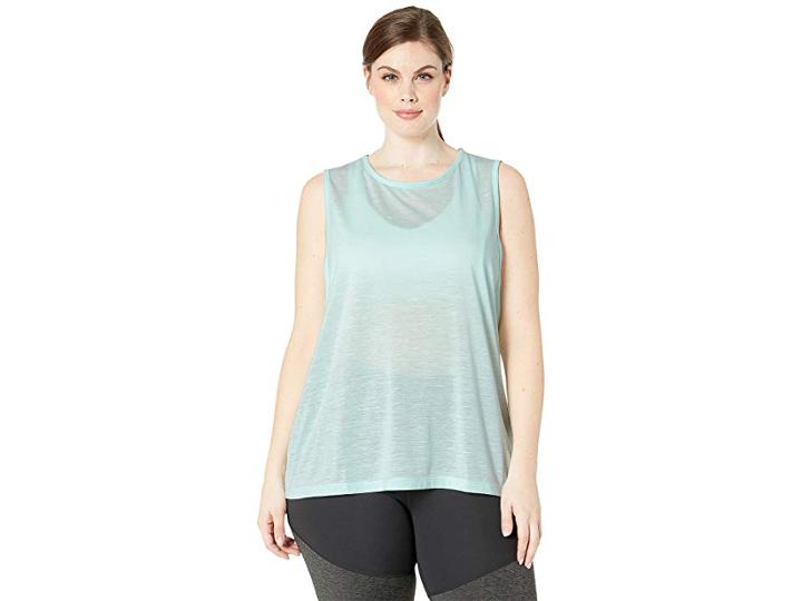 Nike Dry Legend Tomboy Tank (sizes 1x-3x) (teal Tint/white/white) Women's Sleeveless