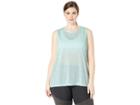 Nike Dry Legend Tomboy Tank (sizes 1x-3x) (teal Tint/white/white) Women's Sleeveless