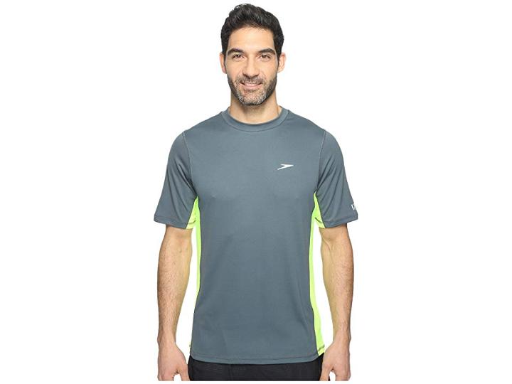 Speedo Longview Swim Tee (sport Neon) Men's Swimwear