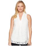 Eci Deep V-neck Sleeveless (ivory) Women's Sleeveless