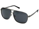 Guess Gf5025 (satin Gunmetal/smoke Lens) Fashion Sunglasses