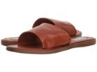 Steve Madden Camilla Flat Sandal (cognac Leather) Women's Sandals