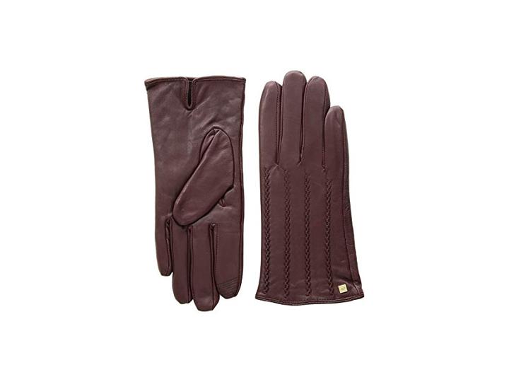 Lauren Ralph Lauren Modern Hand Crafted Points Touch Gloves (wine) Extreme Cold Weather Gloves