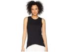 Lilla P Crossed Hem Tank Top (black) Women's Sleeveless