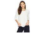 1.state Ruched Sleeve Blouse (soft Ecru) Women's Blouse