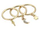 French Connection Charm Ring Set (gold) Ring