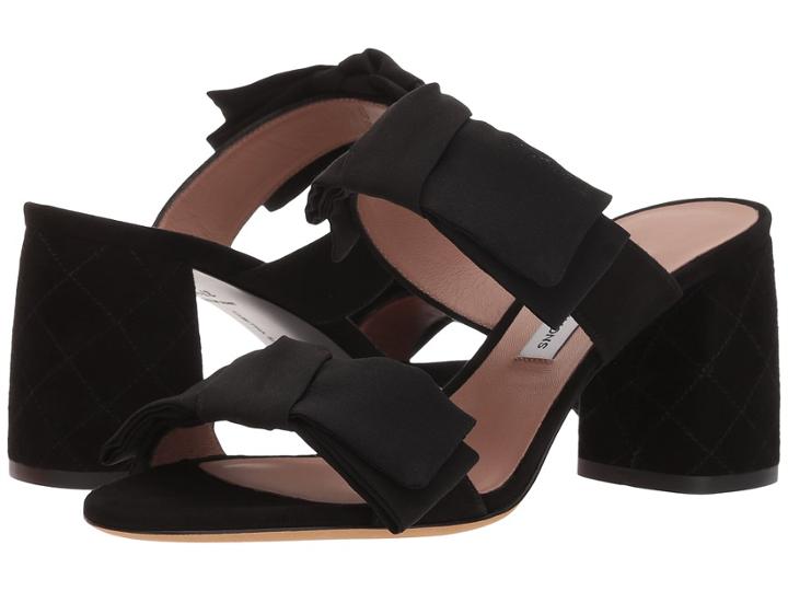Tabitha Simmons Barbi (black Kid Suede) Women's Shoes