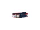 Adidas Golf Canvas Usa Belt (mineral Blue) Men's Belts