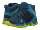 Adidas Outdoor Kids Terrex Ax2r Mid Cp (little Kid/big Kid) (blue Night/black/semi Solar Yellow) Boys Shoes