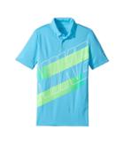 Nike Kids Victory Graphic Polo (little Kids/big Kids) (blue Fury/wolf Grey) Boy's Short Sleeve Pullover