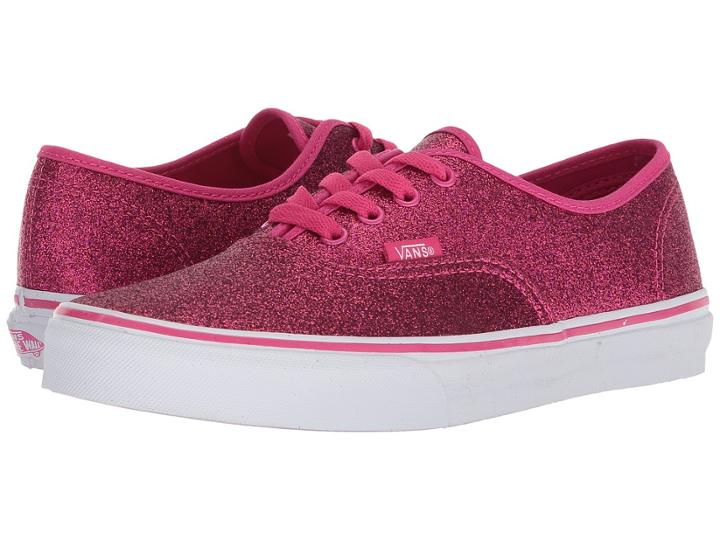 Vans Kids Authentic (little Kid/big Kid) ((glitter) Rosy) Girls Shoes