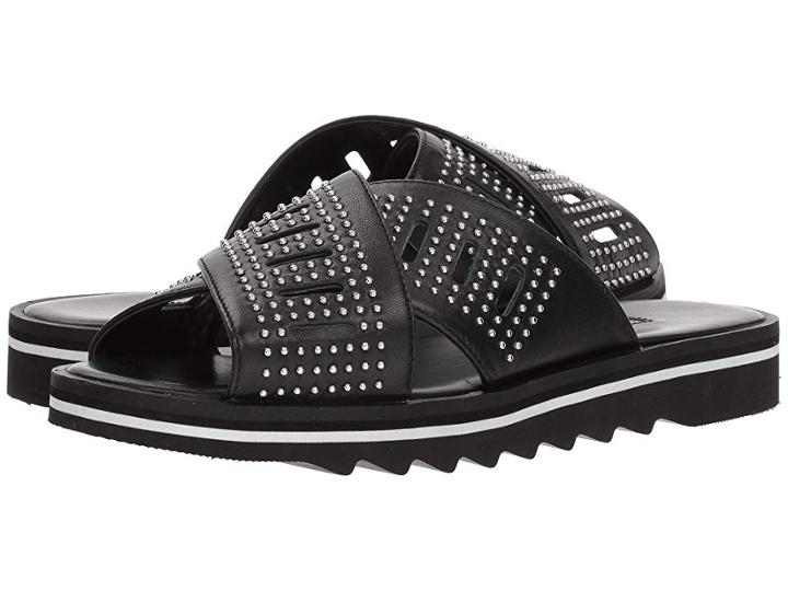 Charles By Charles David Sneaky (black Leather) Women's Sandals