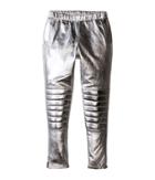 Eve Jnr Leather Harem Pants (little Kids/big Kids) (silver) Kid's Casual Pants