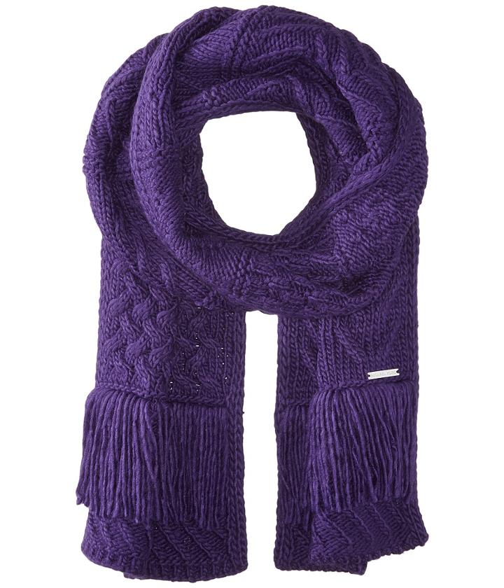 Michael Michael Kors Cable Patchwork Muffler (iris) Scarves