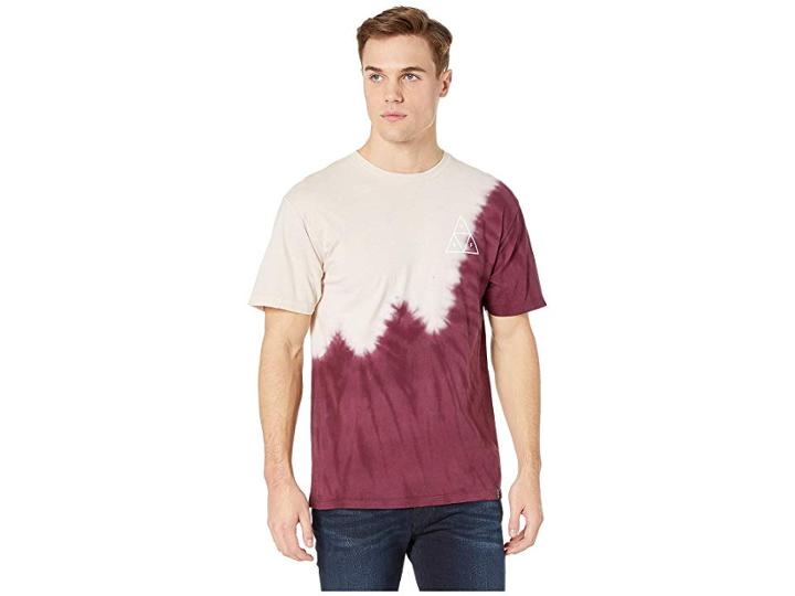 Huf Peak Tie-dye Short Sleeve Tee (port Royale) Men's T Shirt
