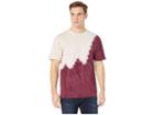 Huf Peak Tie-dye Short Sleeve Tee (port Royale) Men's T Shirt