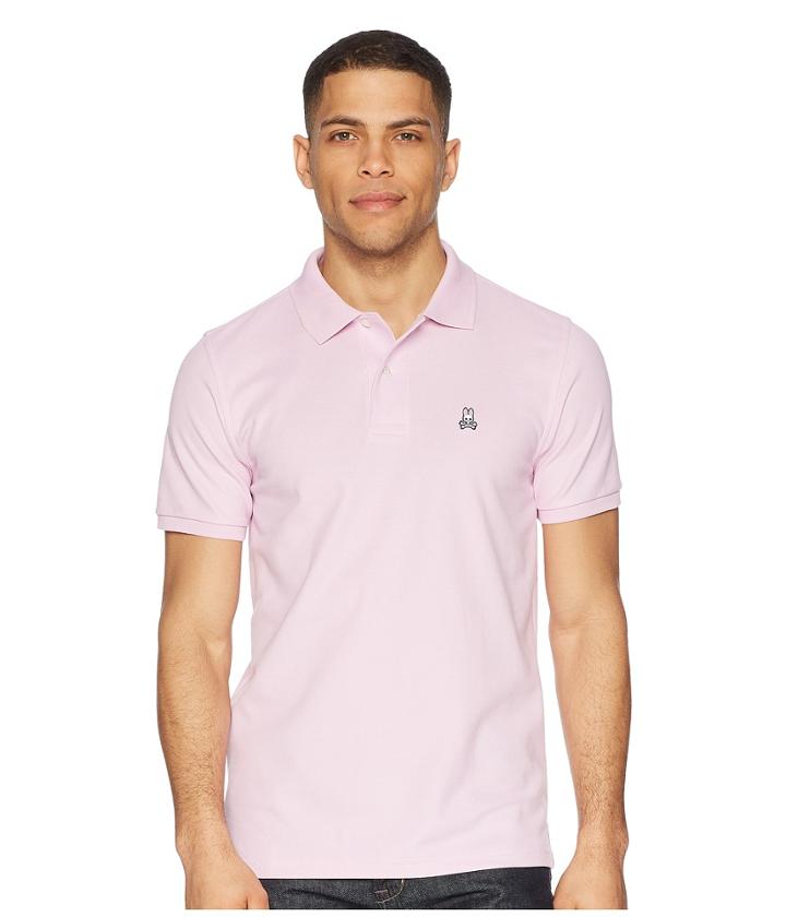 Psycho Bunny Classic Polo Fashion Colors (pinkle) Men's Short Sleeve Pullover