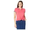 U.s. Polo Assn. Tie Front Polo Shirt (shangi La Rose) Women's Clothing