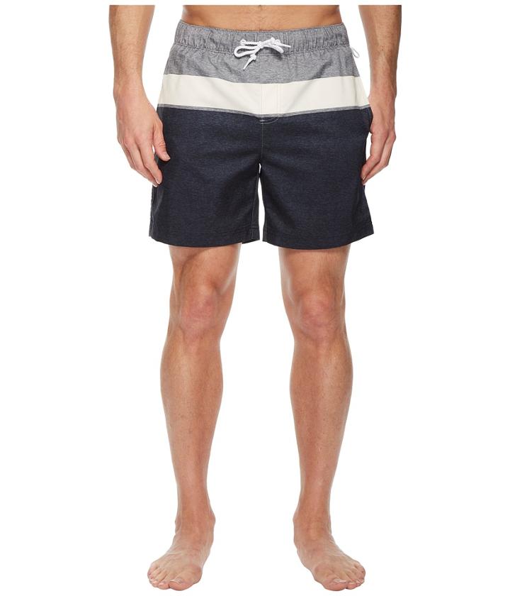 Original Penguin Color Block Swim Trunk (dark Sapphire) Men's Swimwear