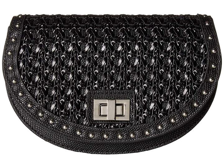 Steve Madden Woven Belt Bag (black) Women's Belts