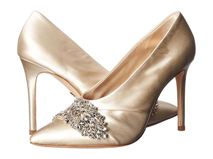 Badgley Mischka Vanilla (ivory Satin) High Heels