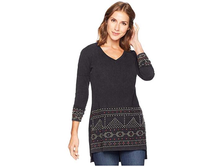 Double D Ranchwear Boulders Tunic (black) Women's Clothing