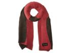 Calvin Klein Double Faced Pleated Blanket (dark Cranberry) Scarves