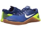 Nike Metcon 4 (volt/white/racer Blue/gum Medium Brown) Men's Cross Training Shoes
