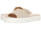 Charlotte Olympia Kitty Pool Sliders (grey Canvas) Women's Slide Shoes