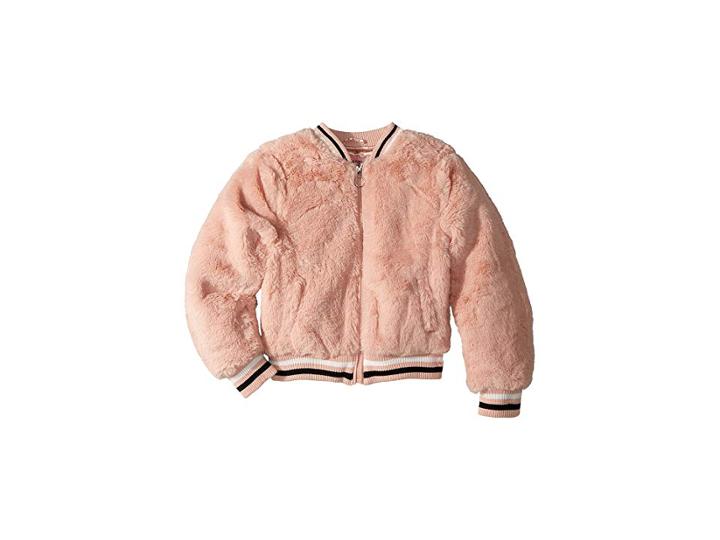 Urban Republic Kids Amanda Faux Fur Bomber Jacket (little Kids/big Kids) (pink) Girl's Jacket