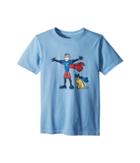 Life Is Good Kids Superhero Jake Rocket Crusher Tee (little Kids/big Kids) (powder Blue) Boy's T Shirt