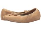 Salvatore Ferragamo Nappa Flex Ballerina Flat (alpaca Nappa Leather) Women's Slip On  Shoes