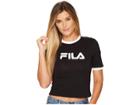 Fila Tionne Crop Tee (black/white) Women's T Shirt