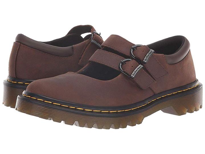 Dr. Martens Adena Iii (dark Brown Garland) Women's Shoes